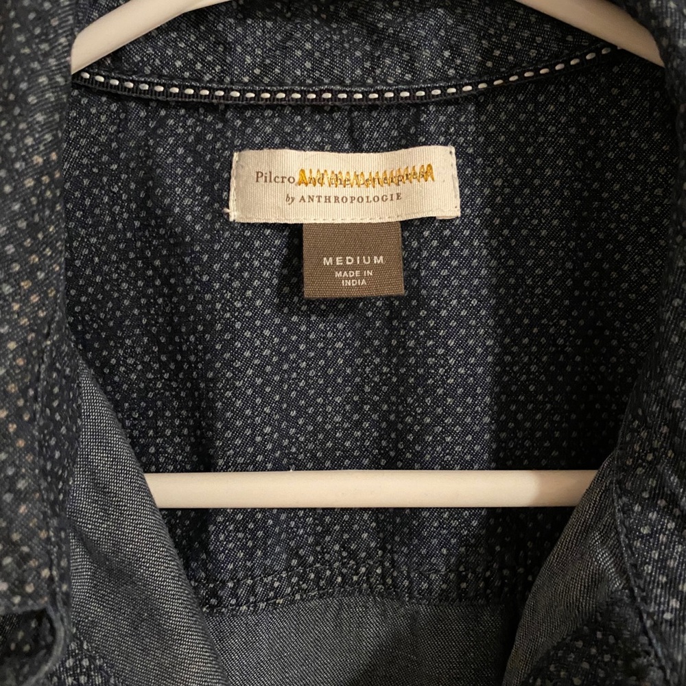Chambray Button Down By Anthropologie - image 2